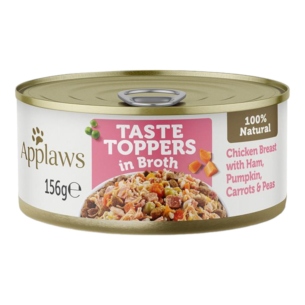 Applaws Taste Topper In Broth Chicken Ham Dog Tin Wet Dog Food - PetHubb - TT3035RE - A