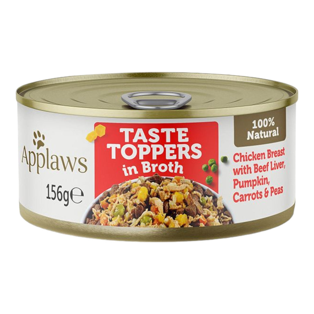 Applaws Topper In Broth Chicken With Beef Dog Tin Wet Dog Food - PetHubb - TT3036RE - A