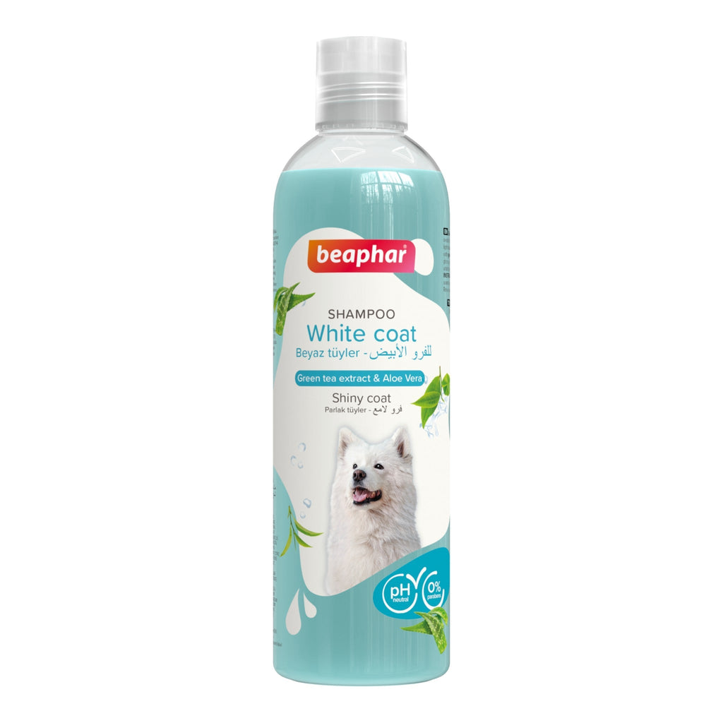 Beaphar Green Tea and Aloe Vera Shampoo for White Coated Dogs - PetHubb - BE19982