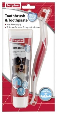 Beaphar Toothbrush & Toothpaste - PetHubb - BE15303