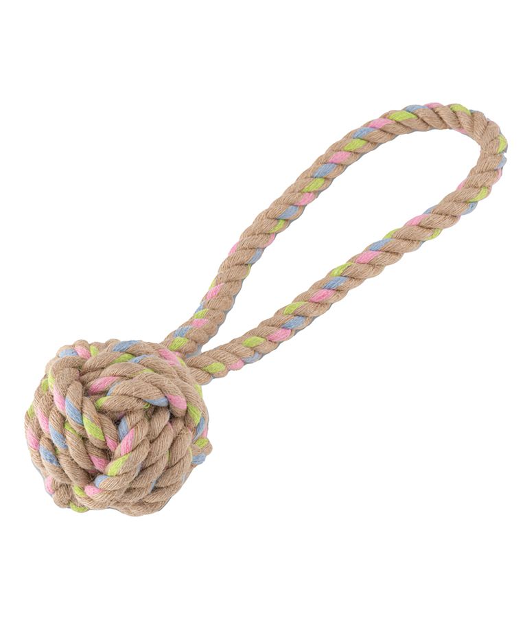 Beco Rope Hemp Ball with Loop - PetHubb - BHBL - 755 - Medium