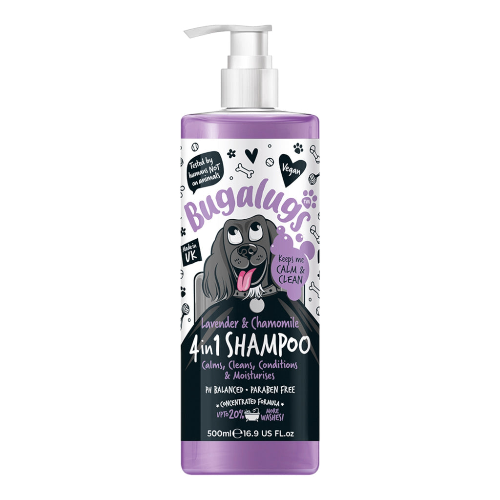 Bugalugs 4 in 1 Lavender & Chamomile Dog Shampoo - PetHubb - 5056176297350