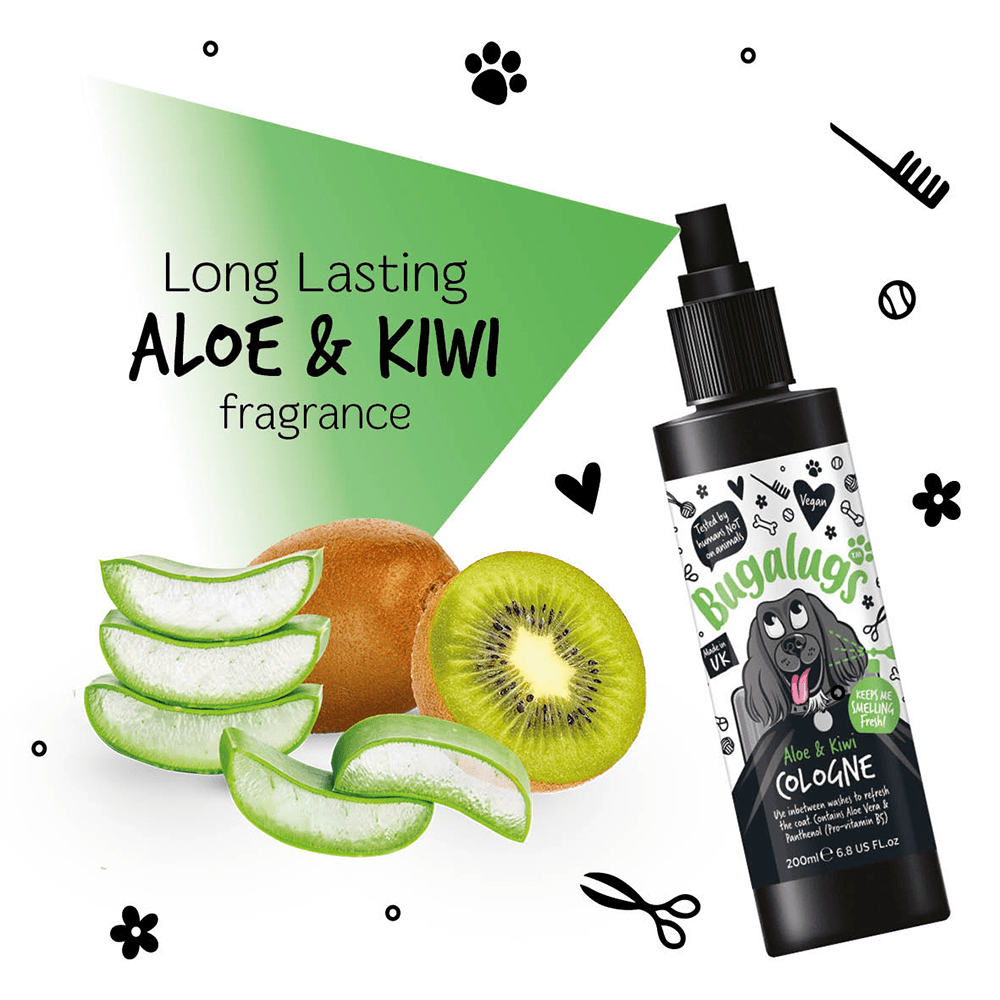 Bugalugs Aloe & Kiwi Cologne - PetHubb - 5056176298562