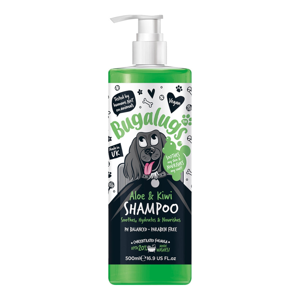 Bugalugs Aloe & Kiwi Soothing Dog Shampoo - PetHubb - 5056176298531