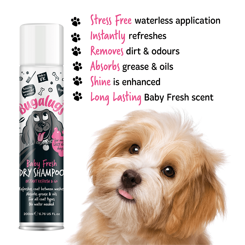 Bugalugs Baby Fresh Dry Dog Shampoo - PetHubb - 5056176254599