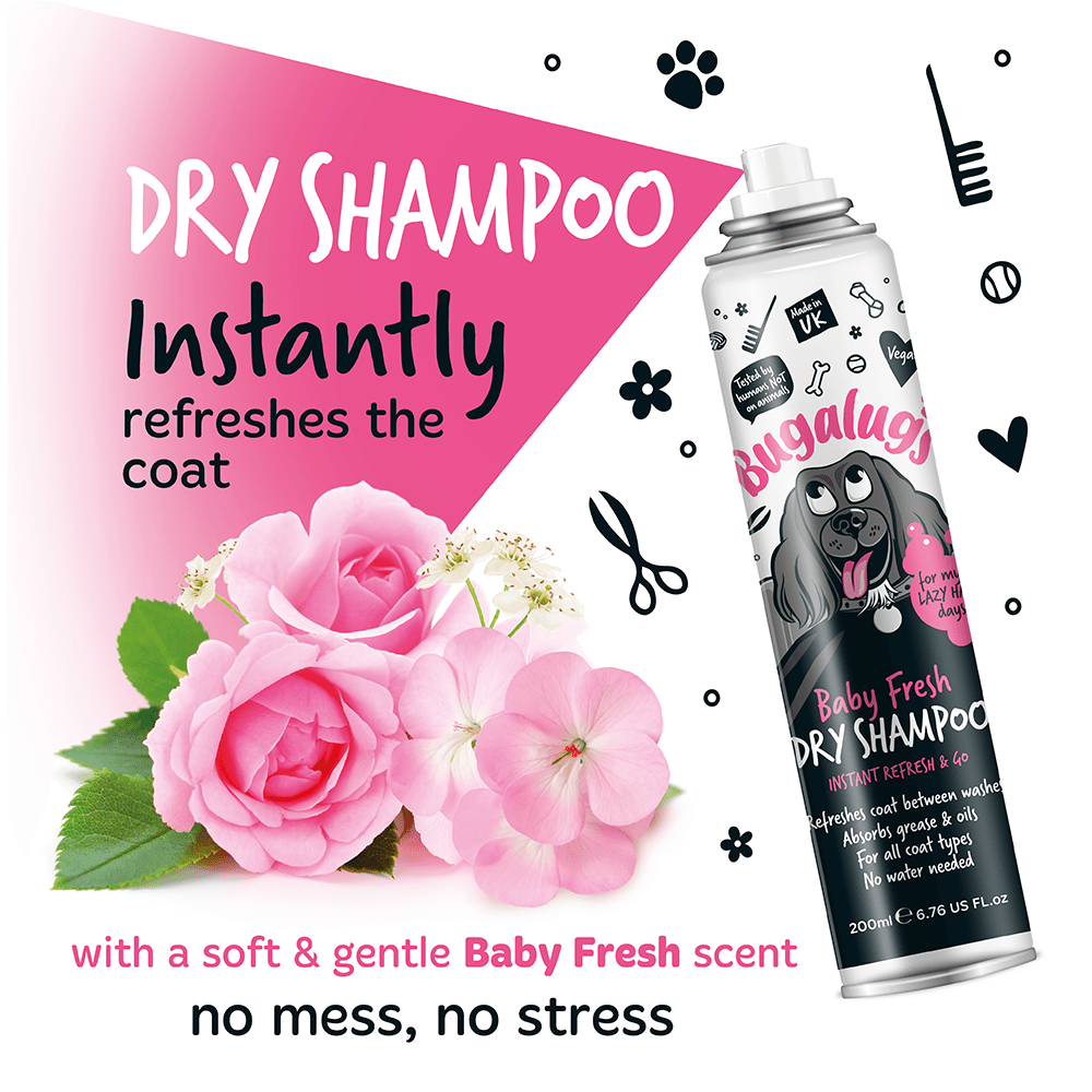 Bugalugs Baby Fresh Dry Dog Shampoo - PetHubb - 5056176254599