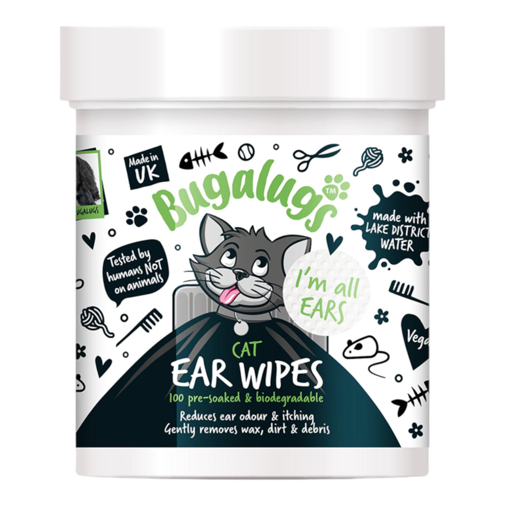 Bugalugs Cat Ear Wipes 100pcs - PetHubb - 5056176299361