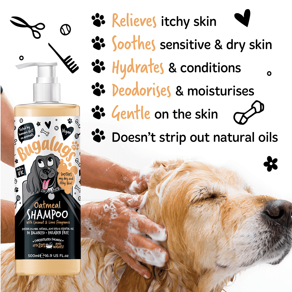 Bugalugs Oatmeal Dog Shampoo - PetHubb - 5056176297305