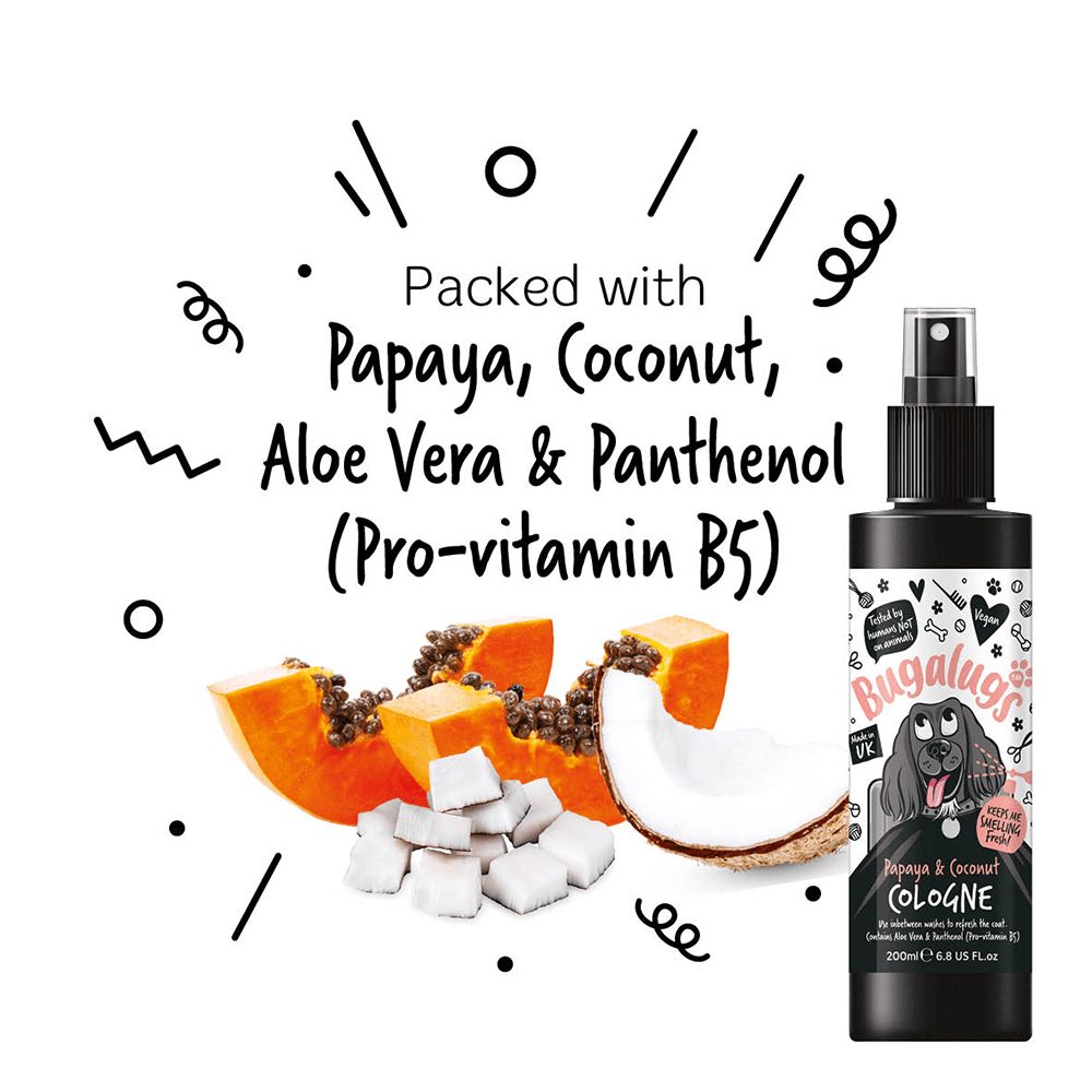 Bugalugs Papaya & Coconut Cologne - PetHubb - 5056176298487