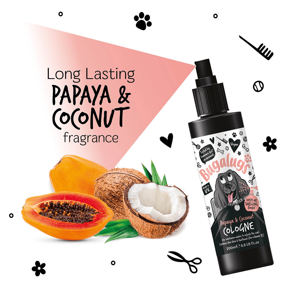 Bugalugs Papaya & Coconut Cologne - PetHubb - 5056176298487