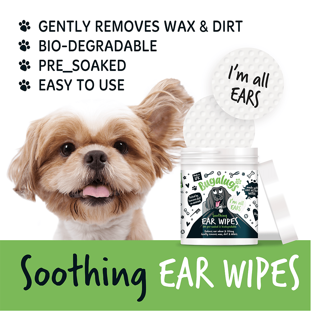 Bugalugs Soothing Ear Wipes 100pcs - PetHubb - 5056176298876