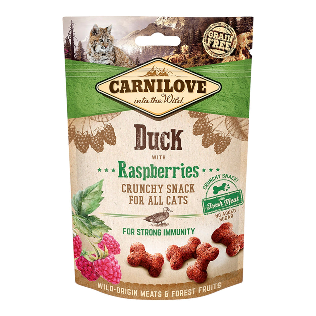 Carnilove Duck With Raspberries Crunchy Snack Cat Treats - PetHubb - 8595602527199