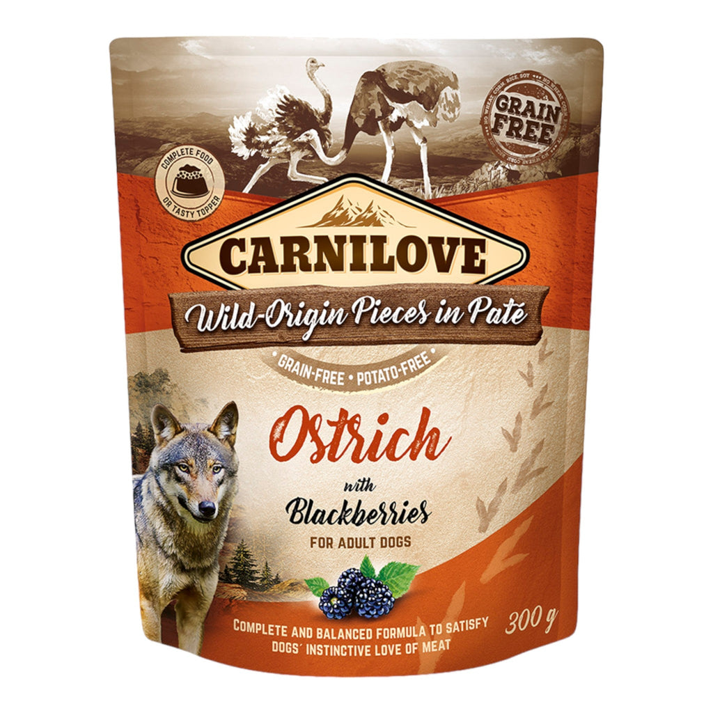 Carnilove Ostrich With Blackberries Wet Dog Food - PetHubb - 8595602537747