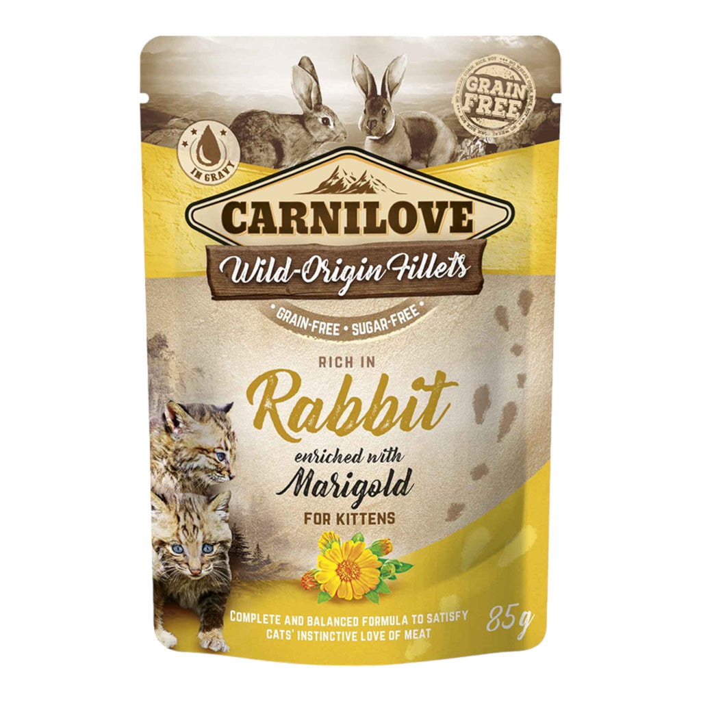 Carnilove Rabbit Enriched With Marigold Kittens Wet Food - PetHubb - 8595602540198