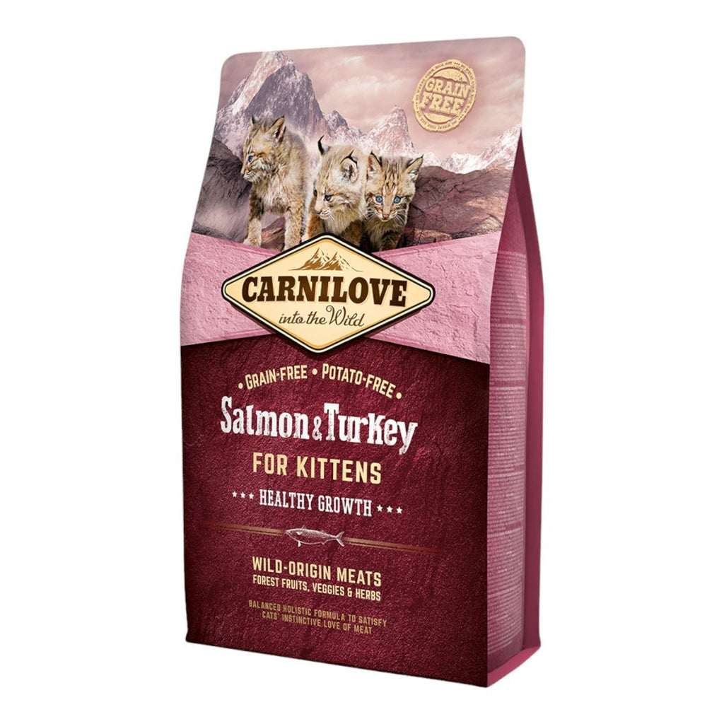 Carnilove Salmon & Turkey Kitten Dry Food - PetHubb - 8595602512225