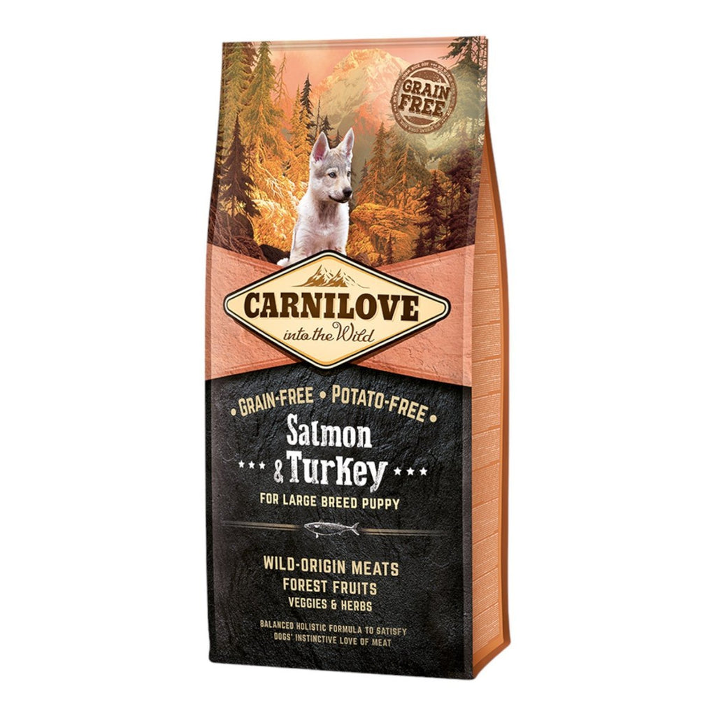 Carnilove Salmon & Turkey Large Breed Puppies Dry Food - PetHubb - 8595602508846