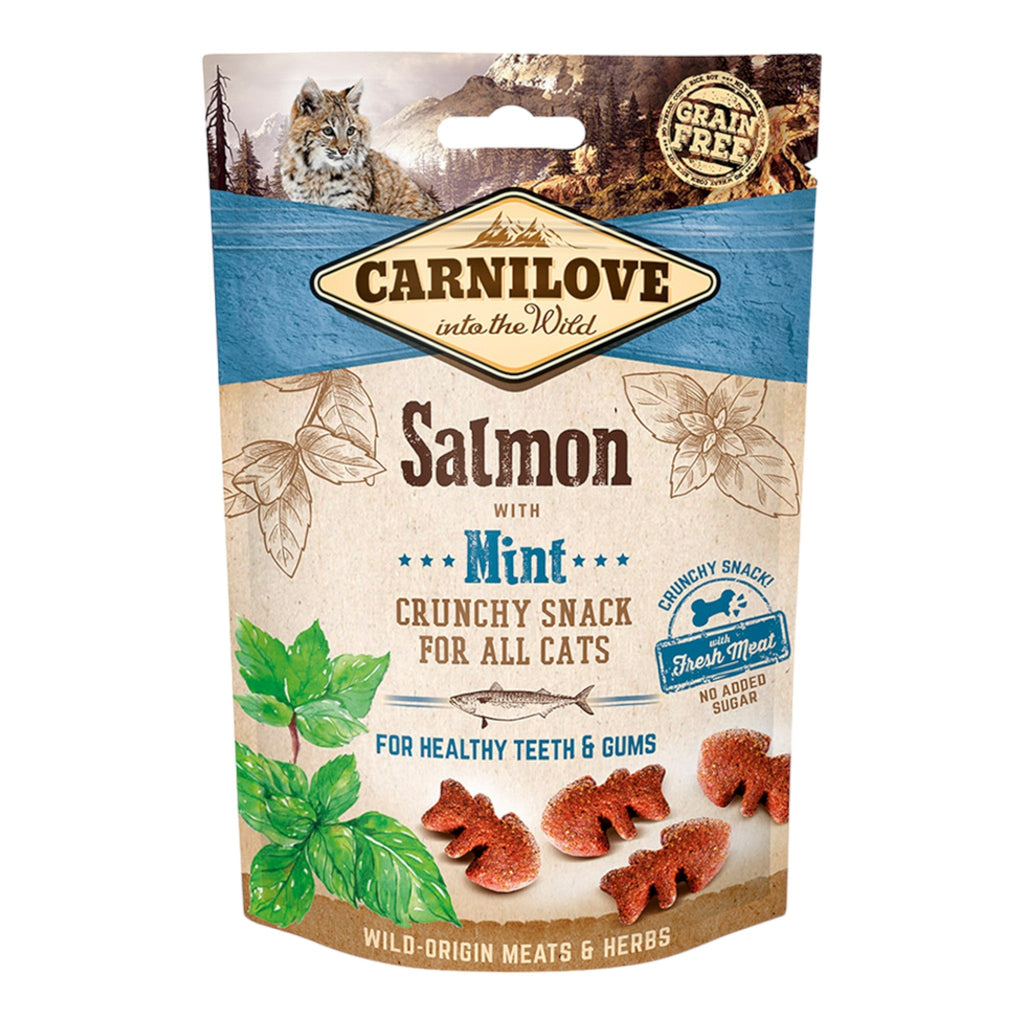 Carnilove Salmon With Mint Crunchy Snack Cat Treats - PetHubb - 8595602527175