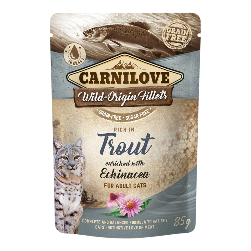 Carnilove Trout Enriched With Echinacea Wet Cat Food - PetHubb - 8595602537631