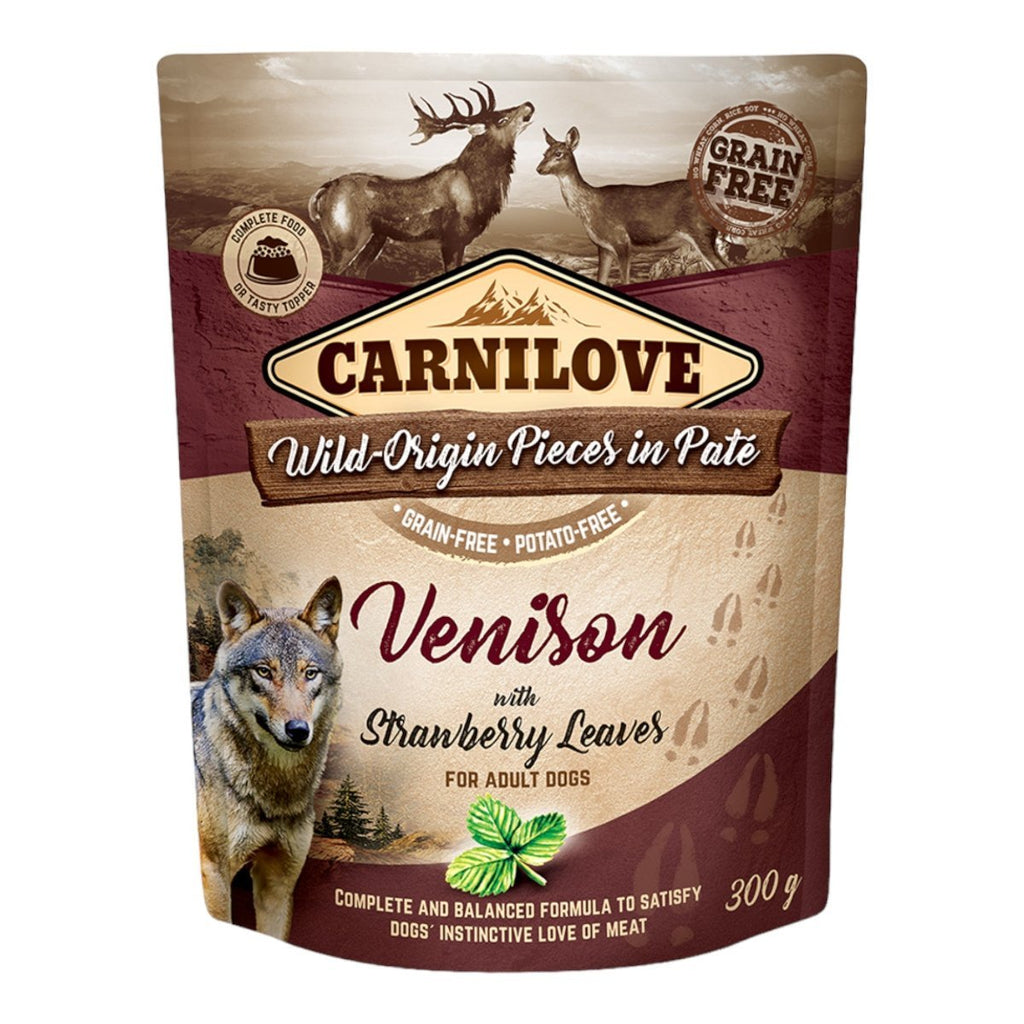 Carnilove Venison With Strawberry Leaves Wet Dog Food - PetHubb - 8595602537761