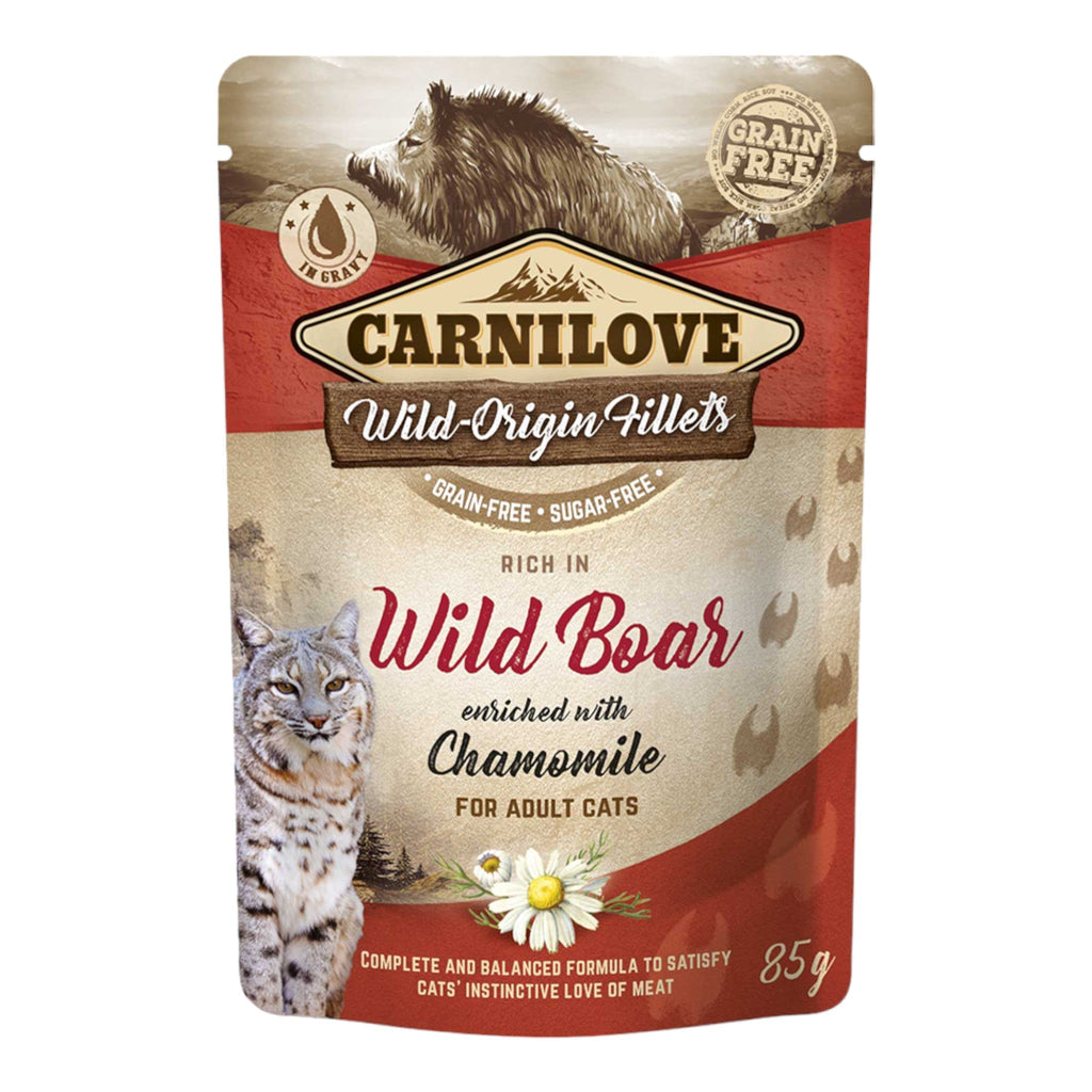 Carnilove Wild Boar Enriched With Chamomile Wet Cat Food - PetHubb - 8595602537624