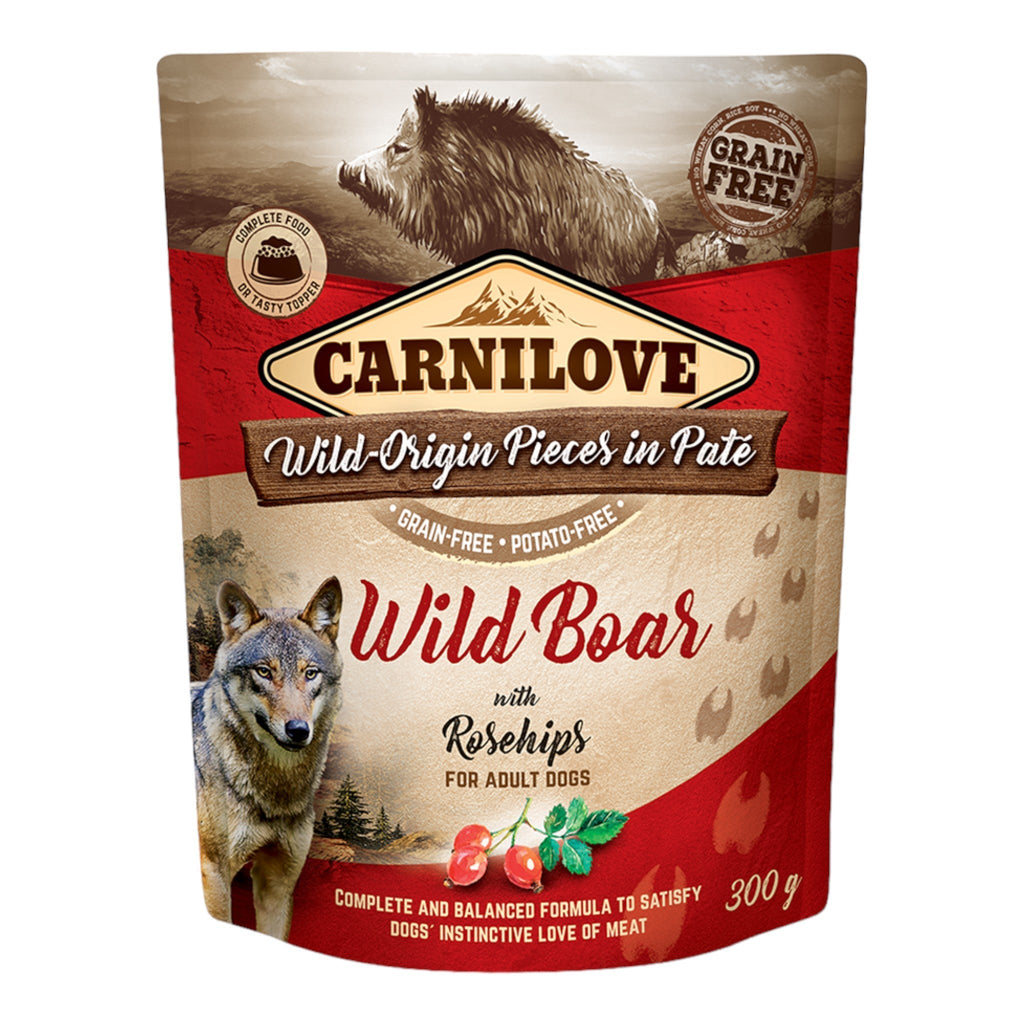 Carnilove Wild Boar With Rosehip Wet Dog Food - PetHubb - 8595602537792