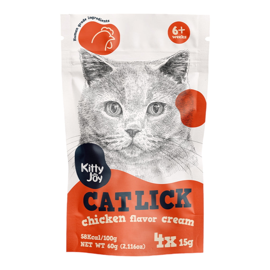 Kitty Joy Cat Lick Chicken Flavor Cream Cat Treats - PetHubb - 4751035551116