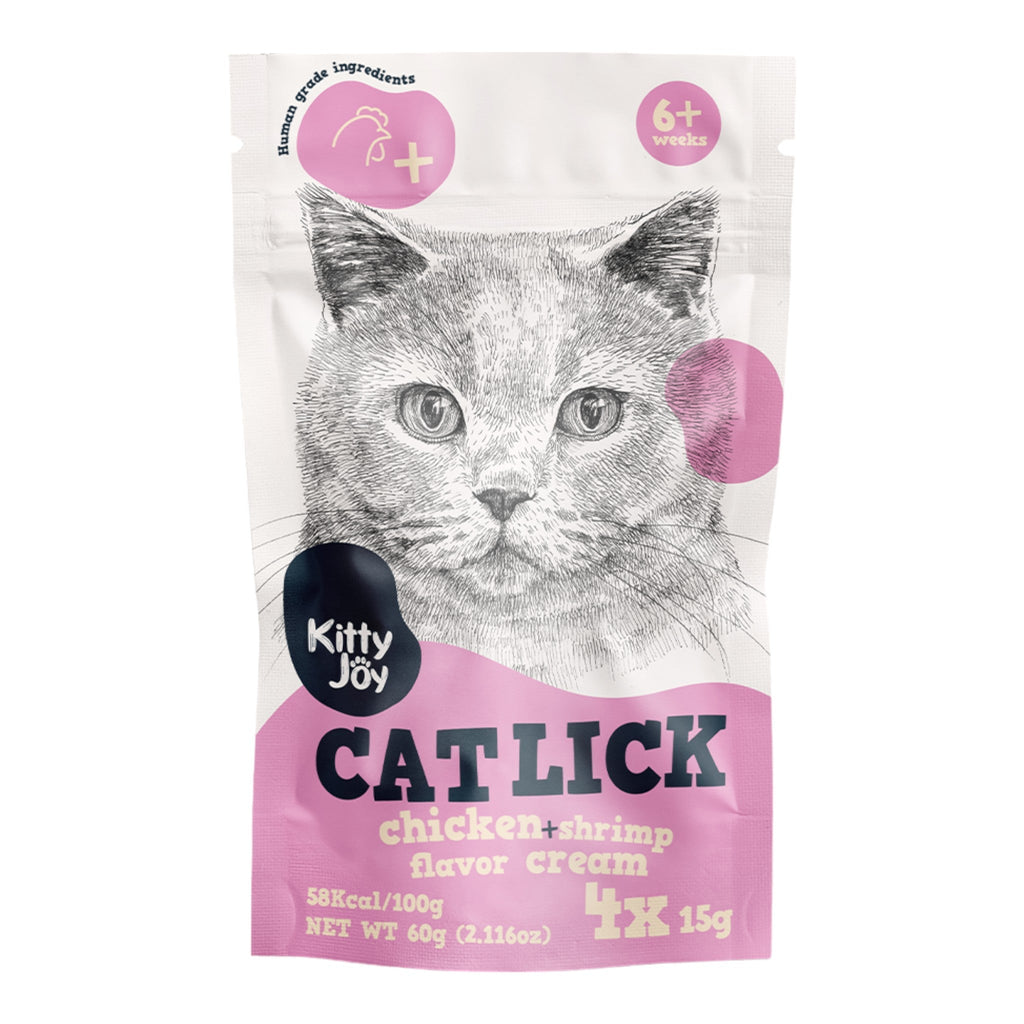 Kitty Joy Cat Lick Chicken + Shrimp Flavor Cream Cat Treats - PetHubb - 4751035551192