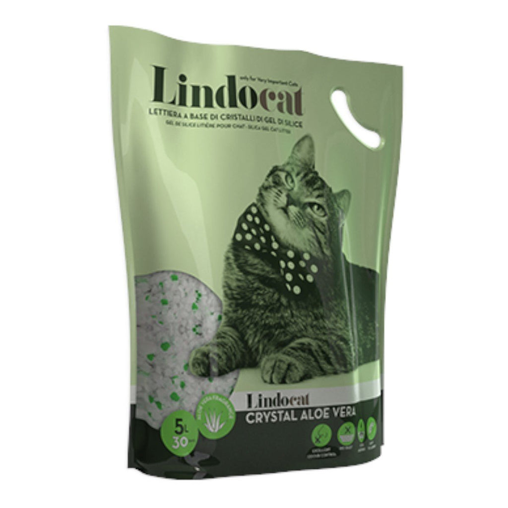 LindoCat Aloe Vera Scent (Silicagel) Crystal Non - Clumping Cat Litter - PetHubb - LITRCLLC - TSNSILALO