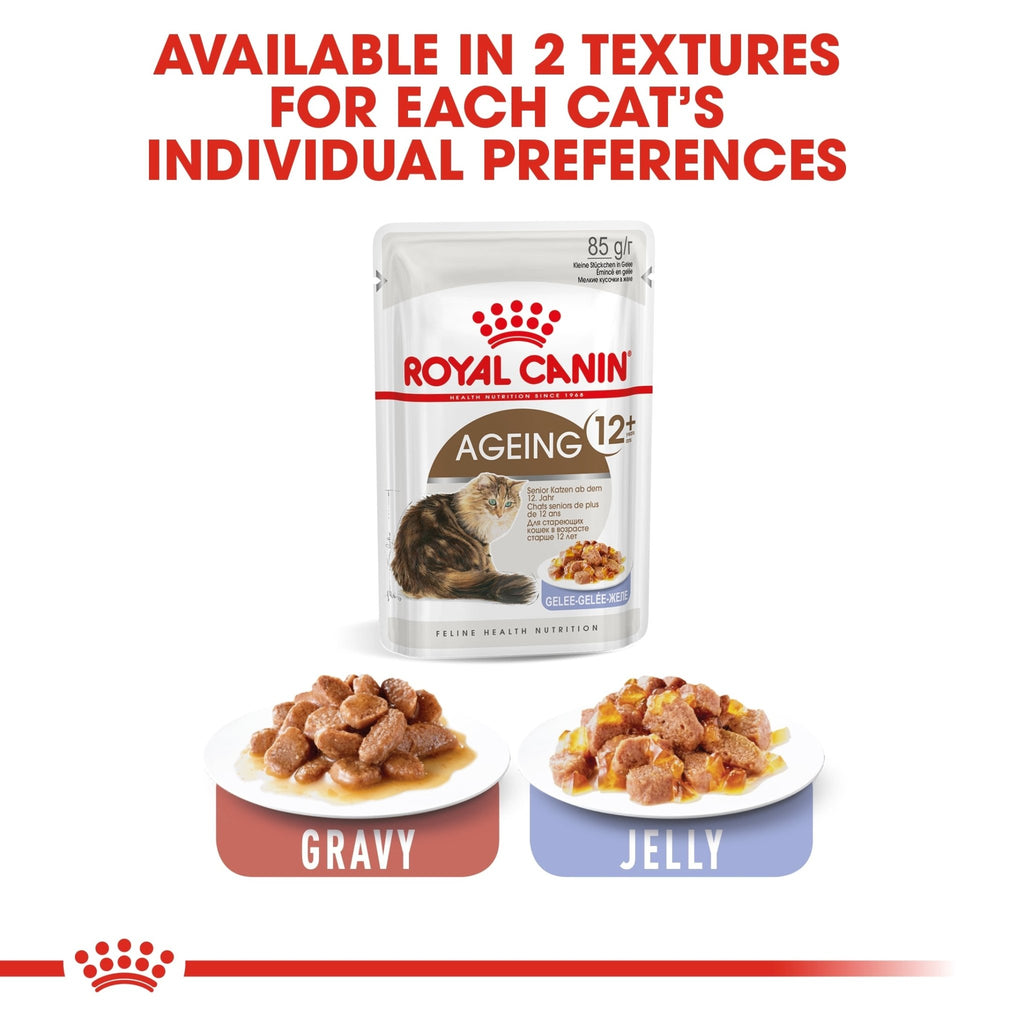 Royal Canin Ageing 12+ In Jelly Wet Cat Food - PetHubb - RO237610