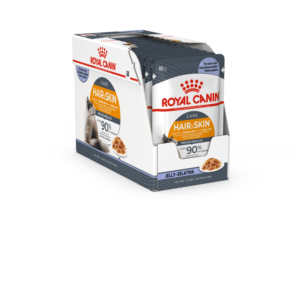 Royal Canin Feline Care Nutrition Hair & Skin Intense Beauty In Jelly Wet Cat Food - PetHubb - RO310540