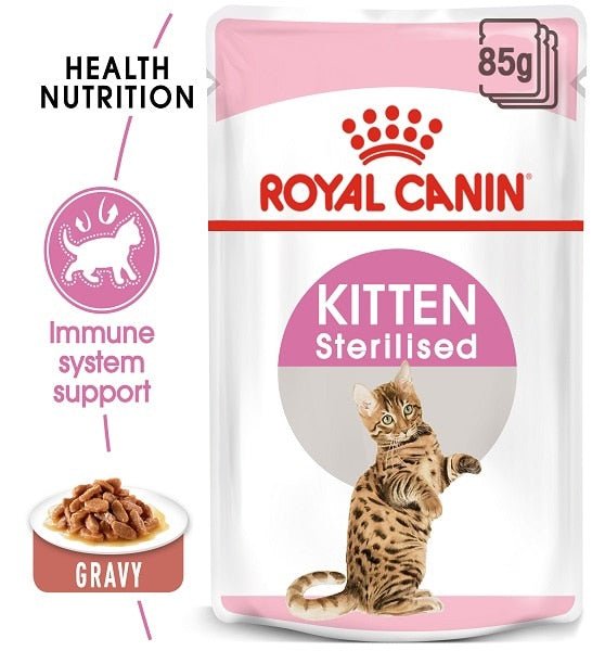 Royal Canin Nutrition Kitten Sterilised in Gravy Wet Cat Food - PetHubb - RO307620