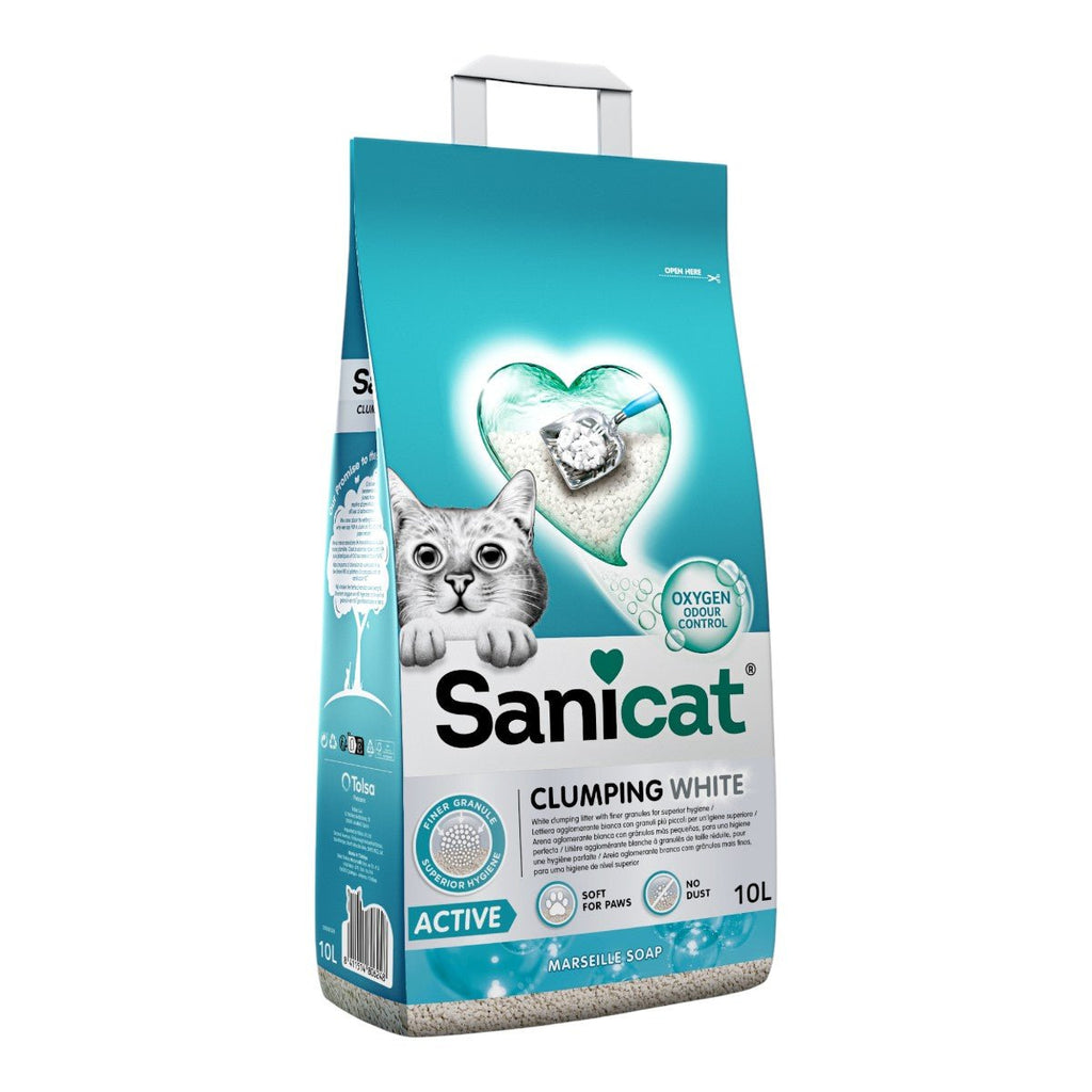 Sanicat Clumping White Active Cat Litter - PetHubb - SNPSANCLWA010L31